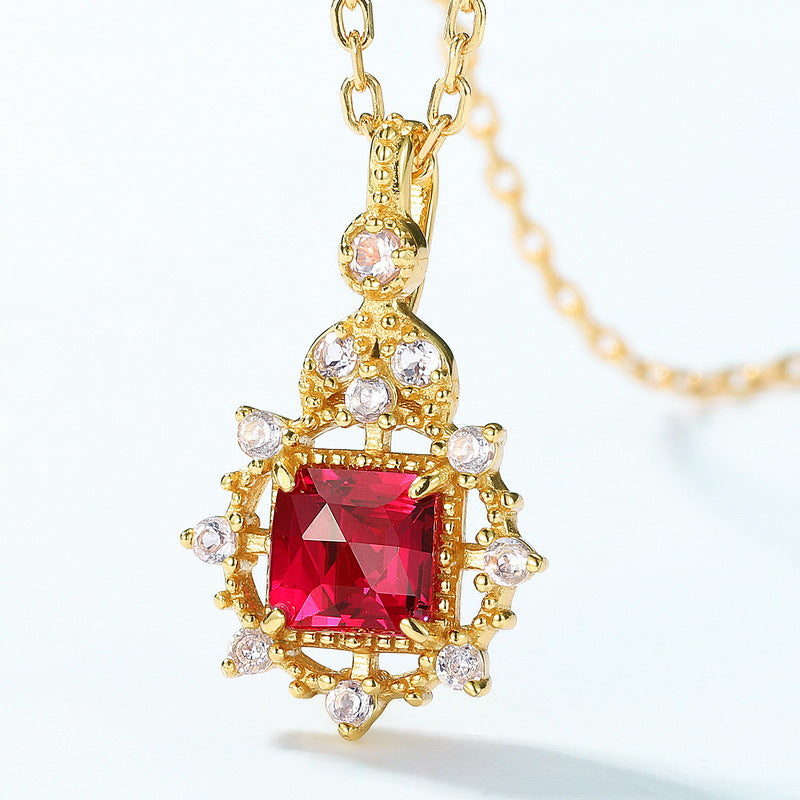 Red Corundum Pendant