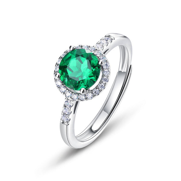 Round Emerald Ring