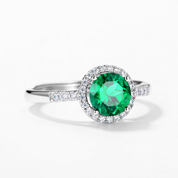 Round Emerald Ring