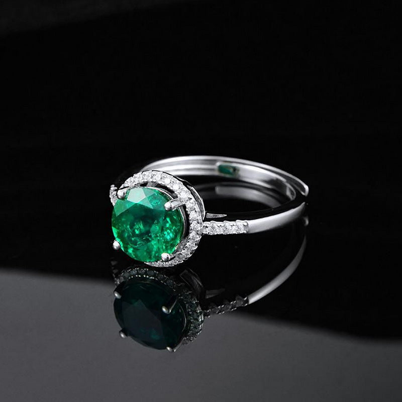 Round Emerald Ring