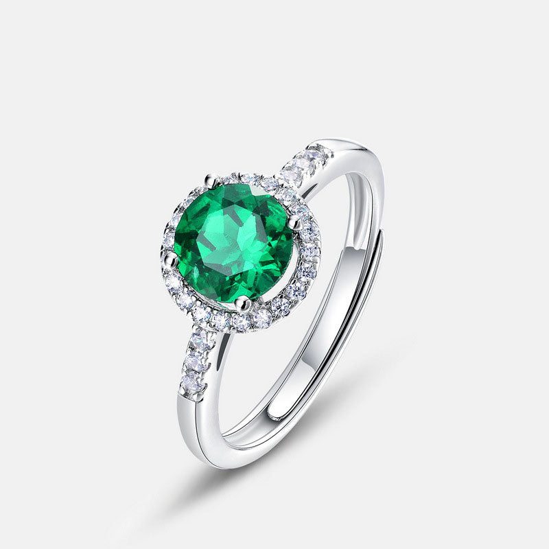 Round Emerald Ring