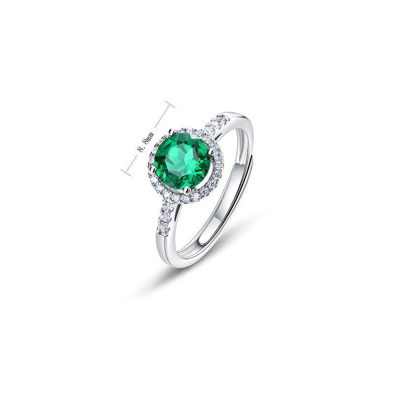 Round Emerald Ring