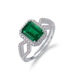 Small Octagonal Emerald Ring