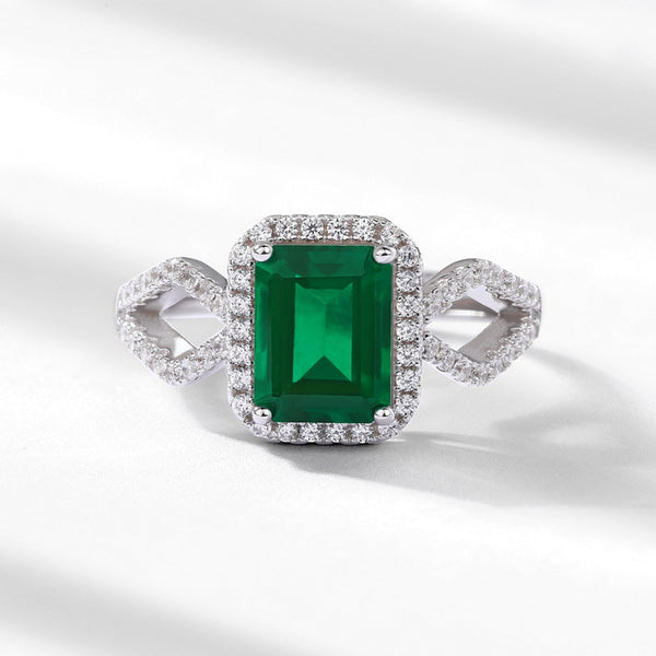 Small Octagonal Emerald Ring