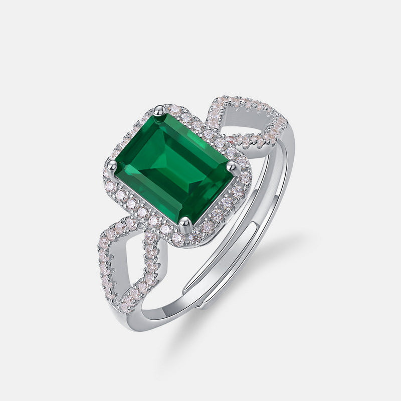 Small Octagonal Emerald Ring