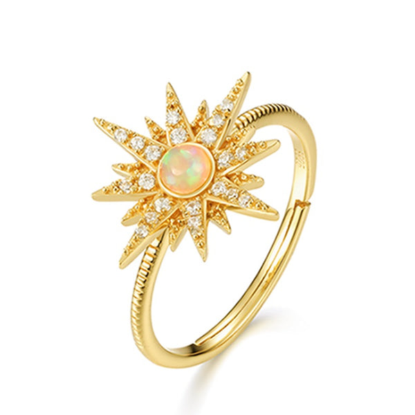 Solar Opal Ring
