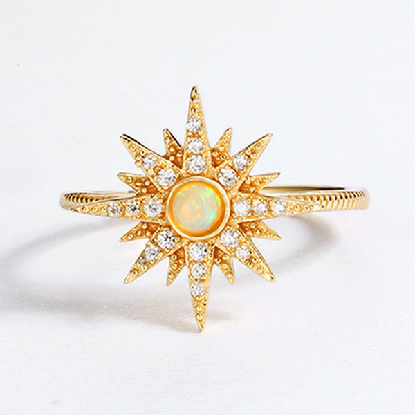 Solar Opal Ring