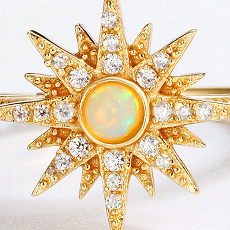 Solar Opal Ring
