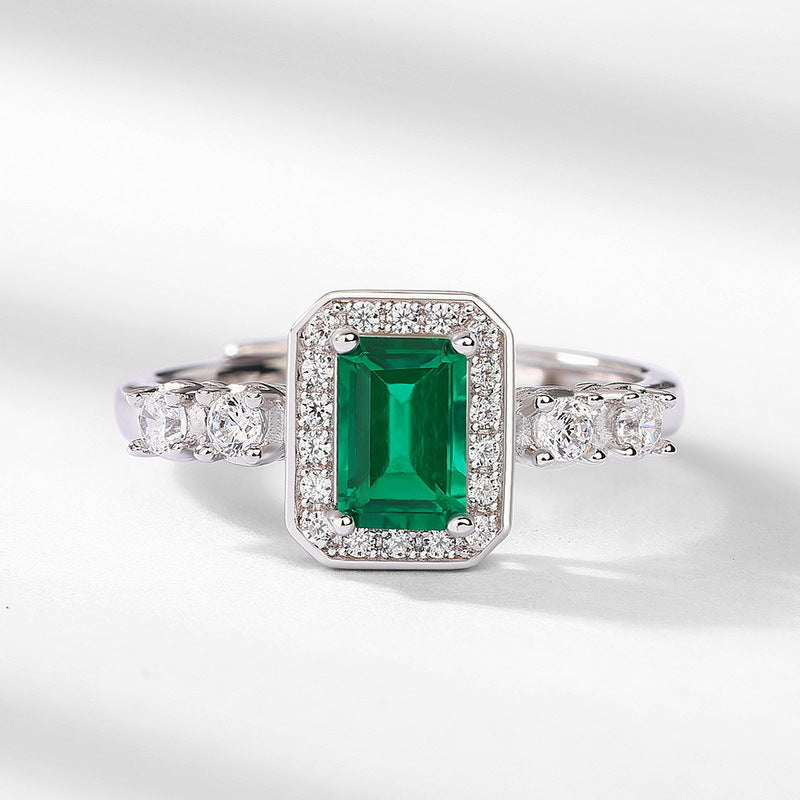 Square Emerald Ring