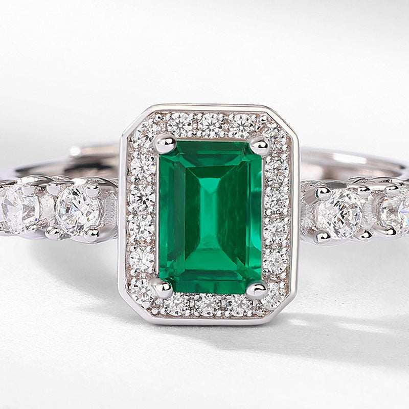 Square Emerald Ring