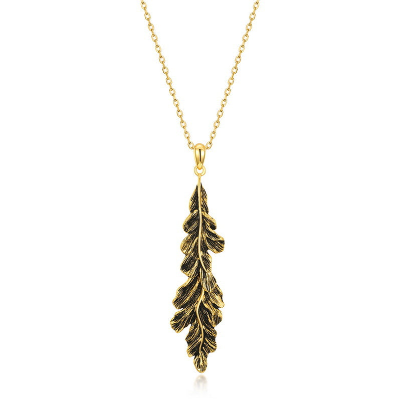 Three Dimensional Leaf Pendant