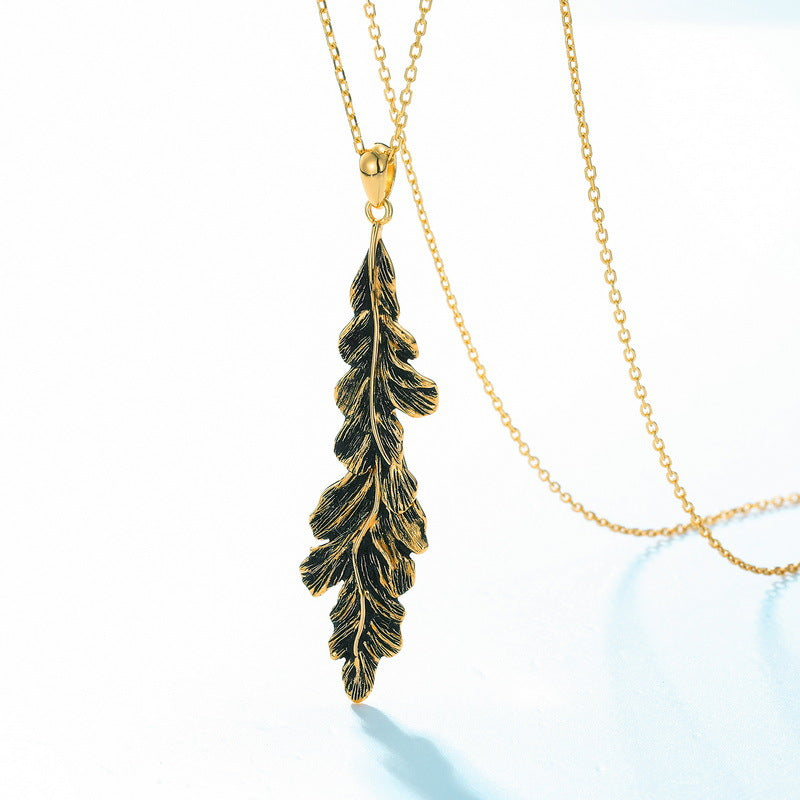 Three Dimensional Leaf Pendant