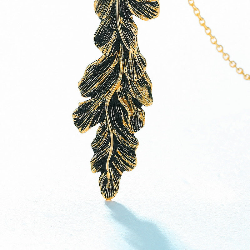 Three Dimensional Leaf Pendant