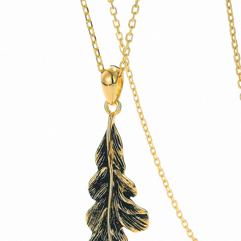 Three Dimensional Leaf Pendant