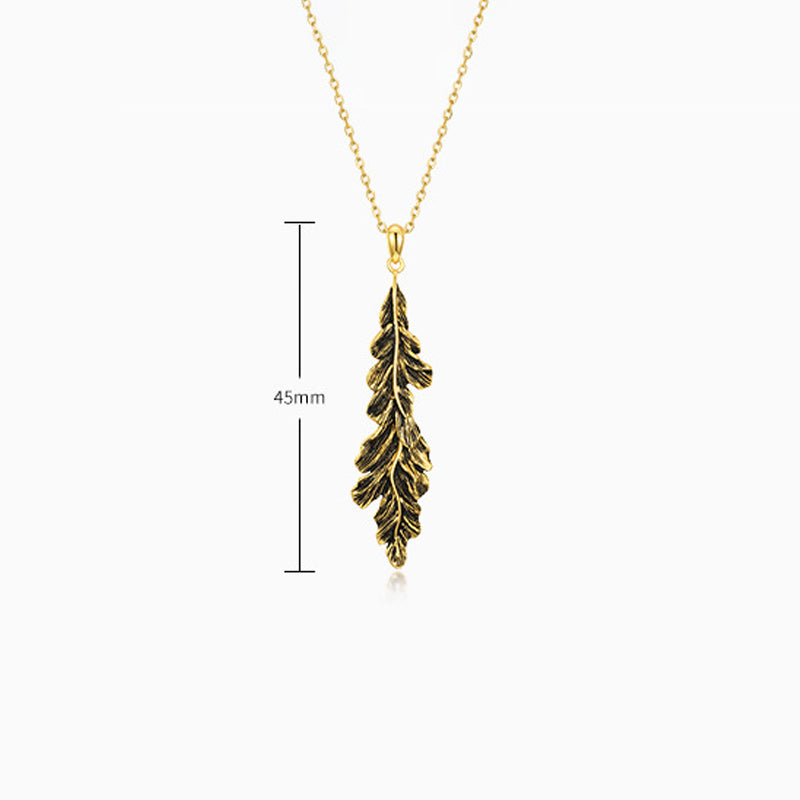 Three Dimensional Leaf Pendant