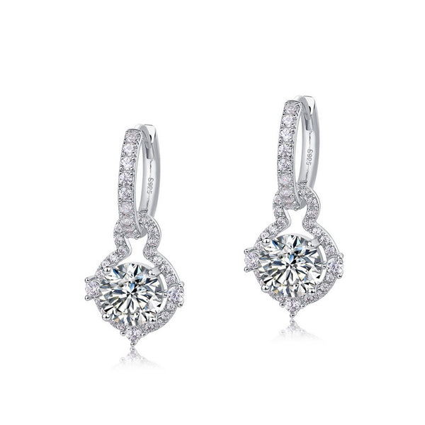 Trendy Moissanite Earring