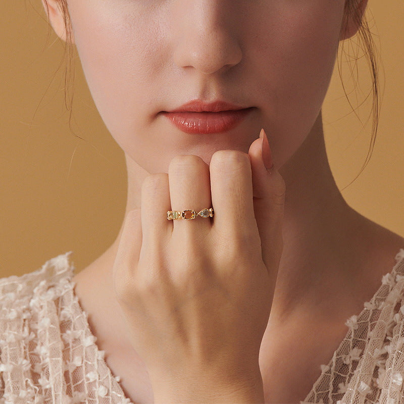 Colorful Gemstone Ring