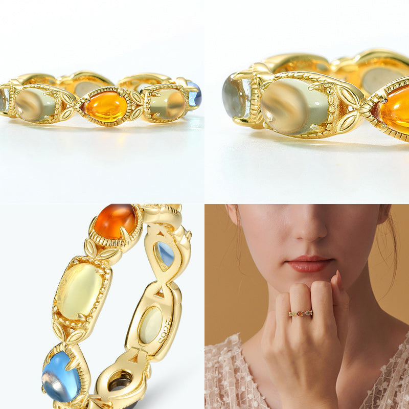 Colorful Gemstone Ring