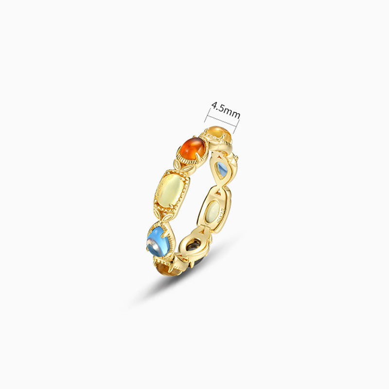 Colorful Gemstone Ring