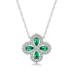 Diamond Four Leaf Clover Necklace