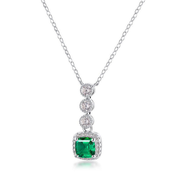 Emerald Diamond Pendant