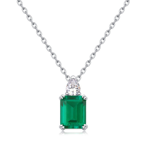 Quadrangle Emerald II Pendant