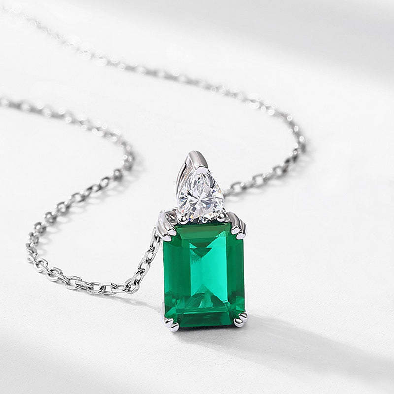 Quadrangle Emerald II Pendant