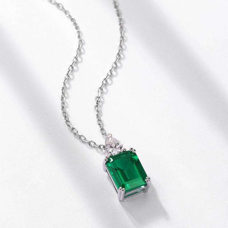 Quadrangle Emerald II Pendant