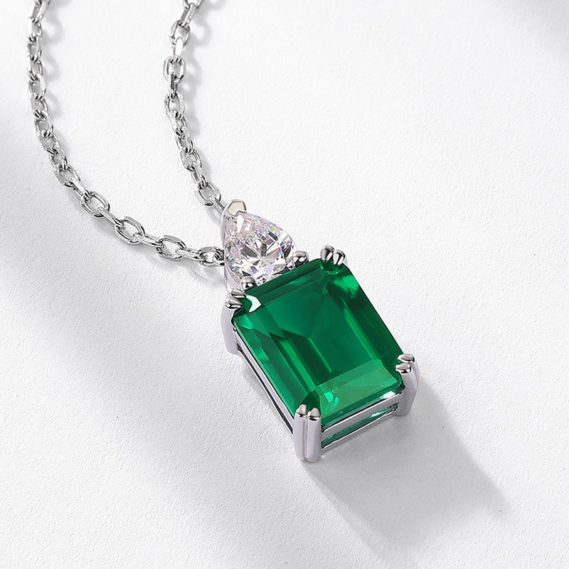 Quadrangle Emerald II Pendant