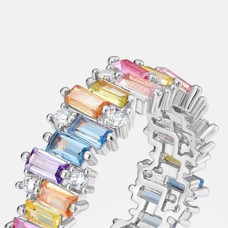 Rectangular Zirconium Ring